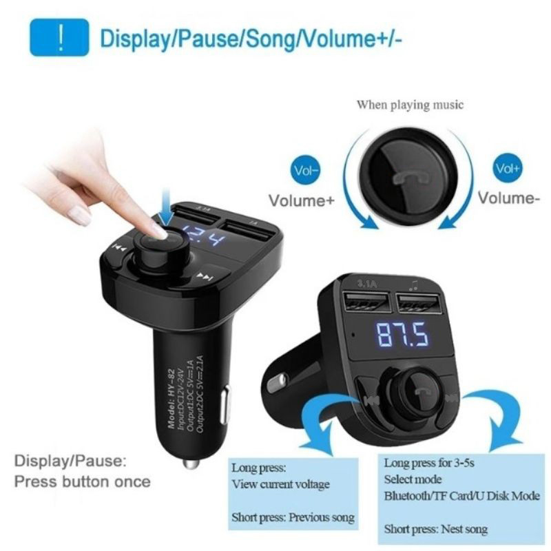 Bluetooth FM Transmitter Car C - огляд і ціна Phone Accessories You Need