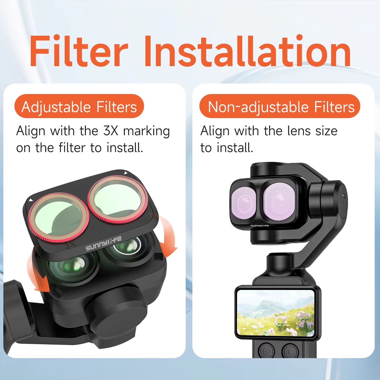 Lens Filter Kit for DJI Osmo P - огляд і ціна Lens Camera Clip