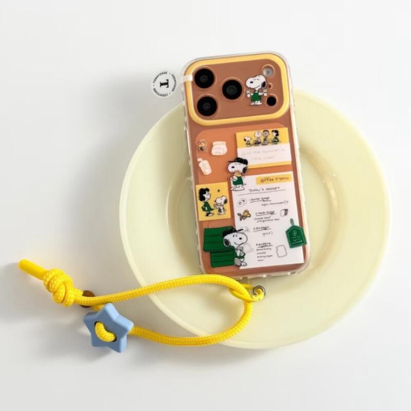 Snoopy Phone Case Kawaii Coffe - огляд і ціна Phone Accessories From China
