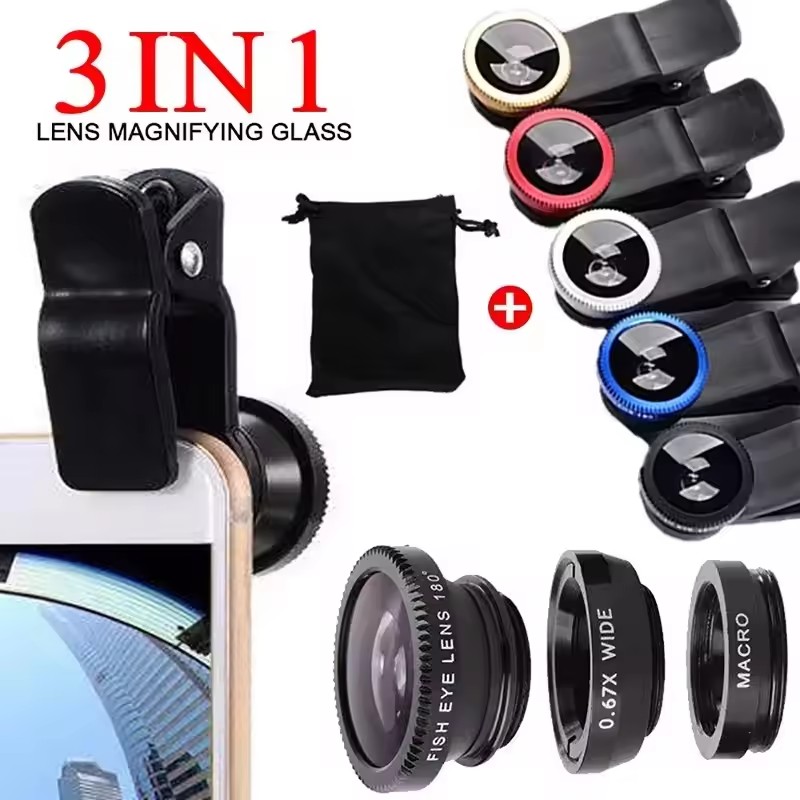 3 In 1 Fisheye Phone Lens 0.67 - огляд і ціна Lens Camera Clip