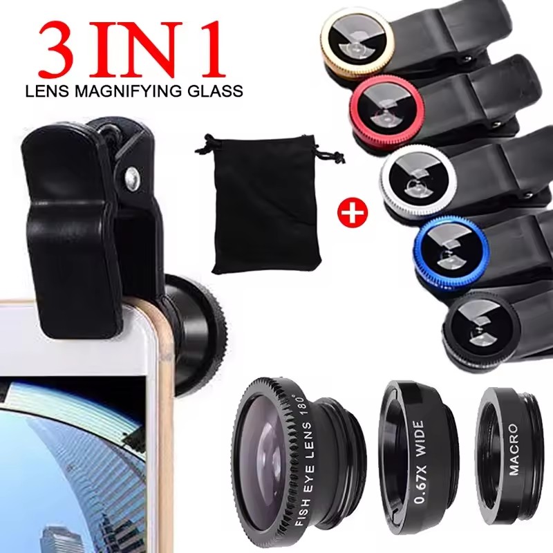 3 In 1 Fisheye Phone Lens 0.67 - огляд і ціна Lens Camera Clip