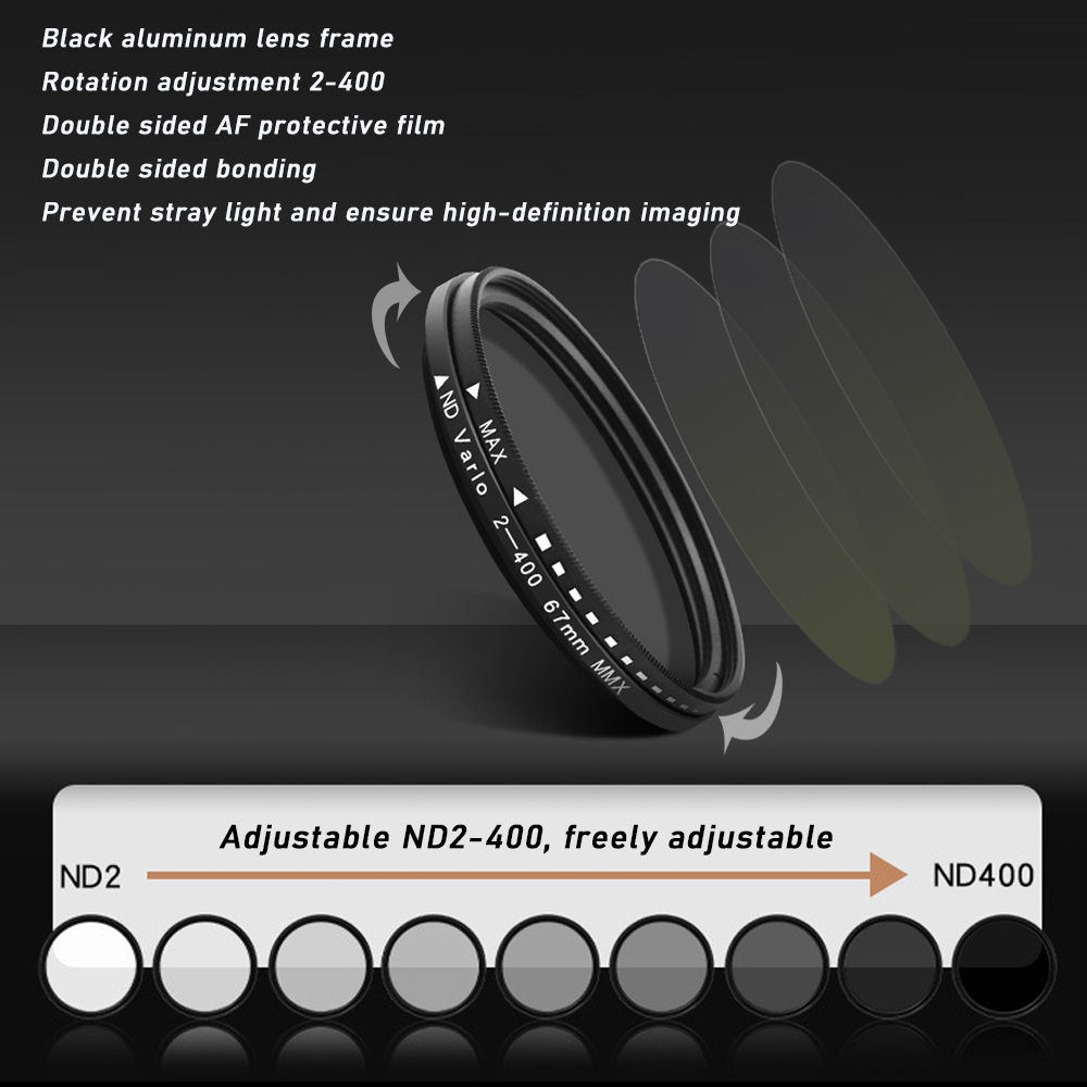 67mm Clip-on ND2-400 Phone Cam - огляд і ціна Lens Camera Clip
