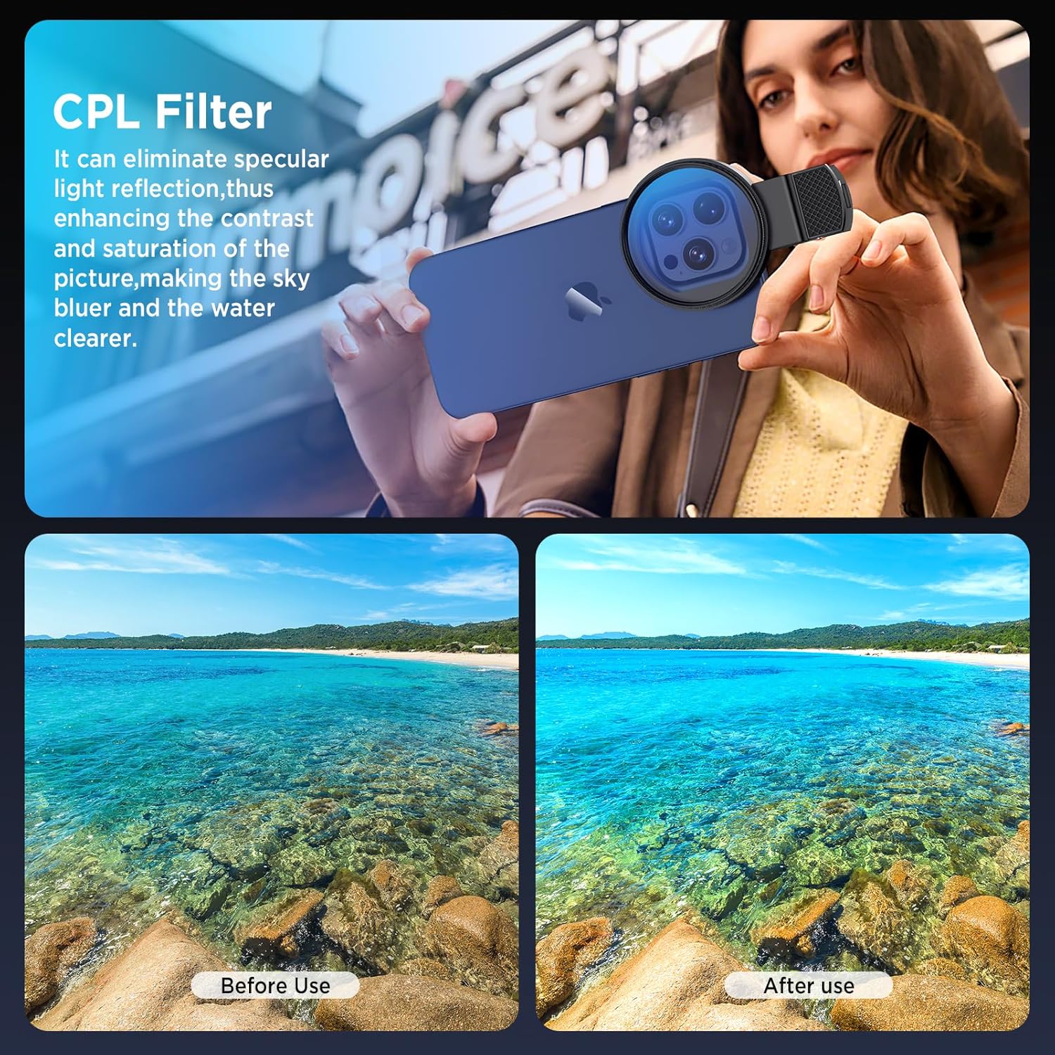 52MM Circular Universal Portab - огляд і ціна Lens Camera Clip