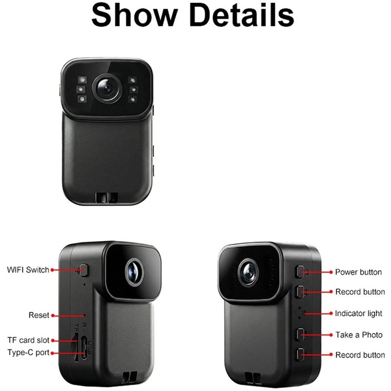AS95-MD39 Clip-On Camera: 1080 - огляд і ціна Lens Camera Clip