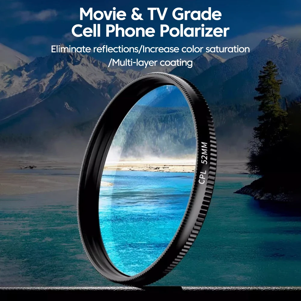 New 52mm CPL Mobile Phone Lens - огляд і ціна Lens Camera Clip