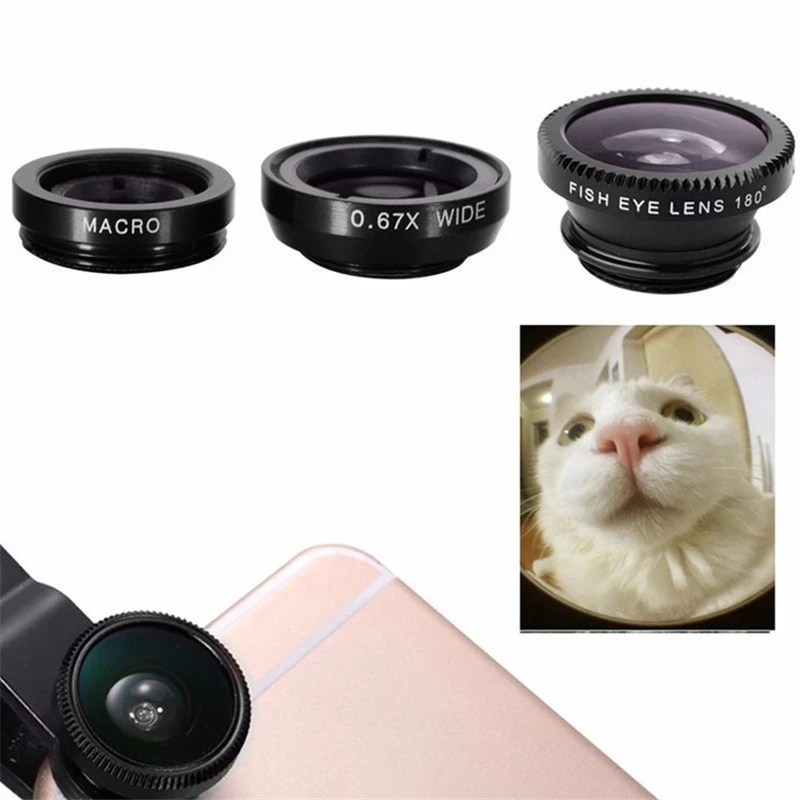 3in1 Fisheye Wide Angle Micro  - огляд і ціна Lens Camera Clip